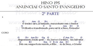 Hino 195 Anunciai o santo Evangelho “Parte 2”