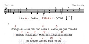 Hino 457 Comigo está Jesus – Ukulele